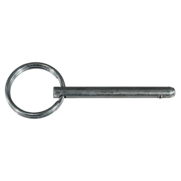 Midwest Fastener Cotterless Hitch Pin, 3/16 in Dia, 1-1/2 in Usable Lg, Steel, 8 PK 930103 - main